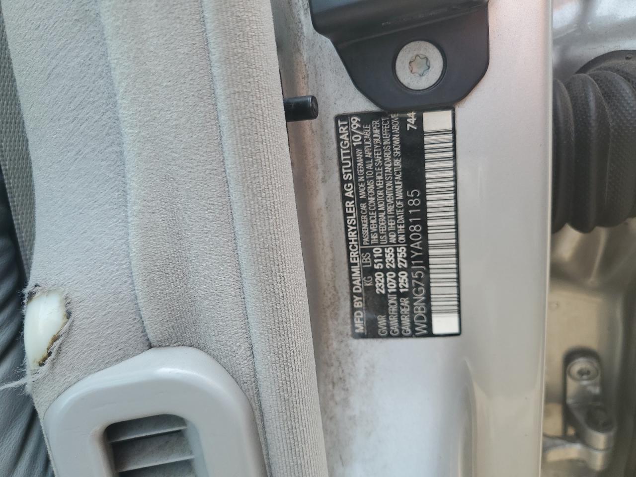2000 MERCEDES-BENZ S-Class