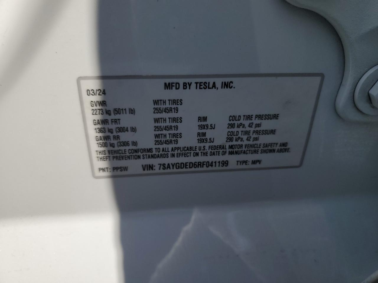 2024 TESLA MODEL Y