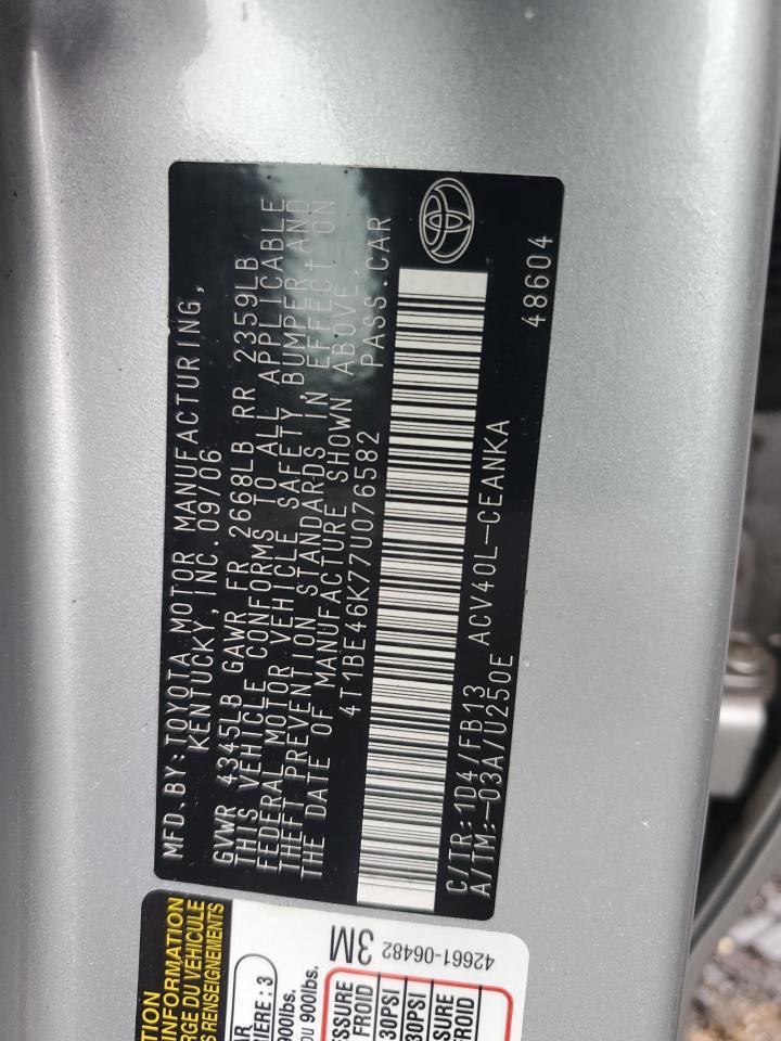 2007 TOYOTA CAMRY