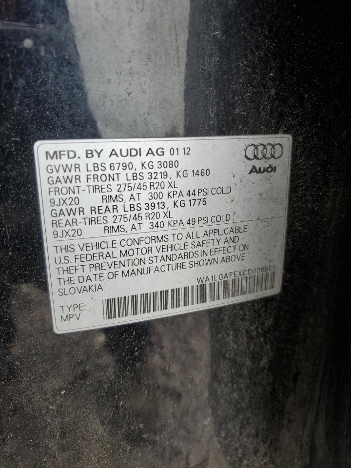 2012 AUDI Q7