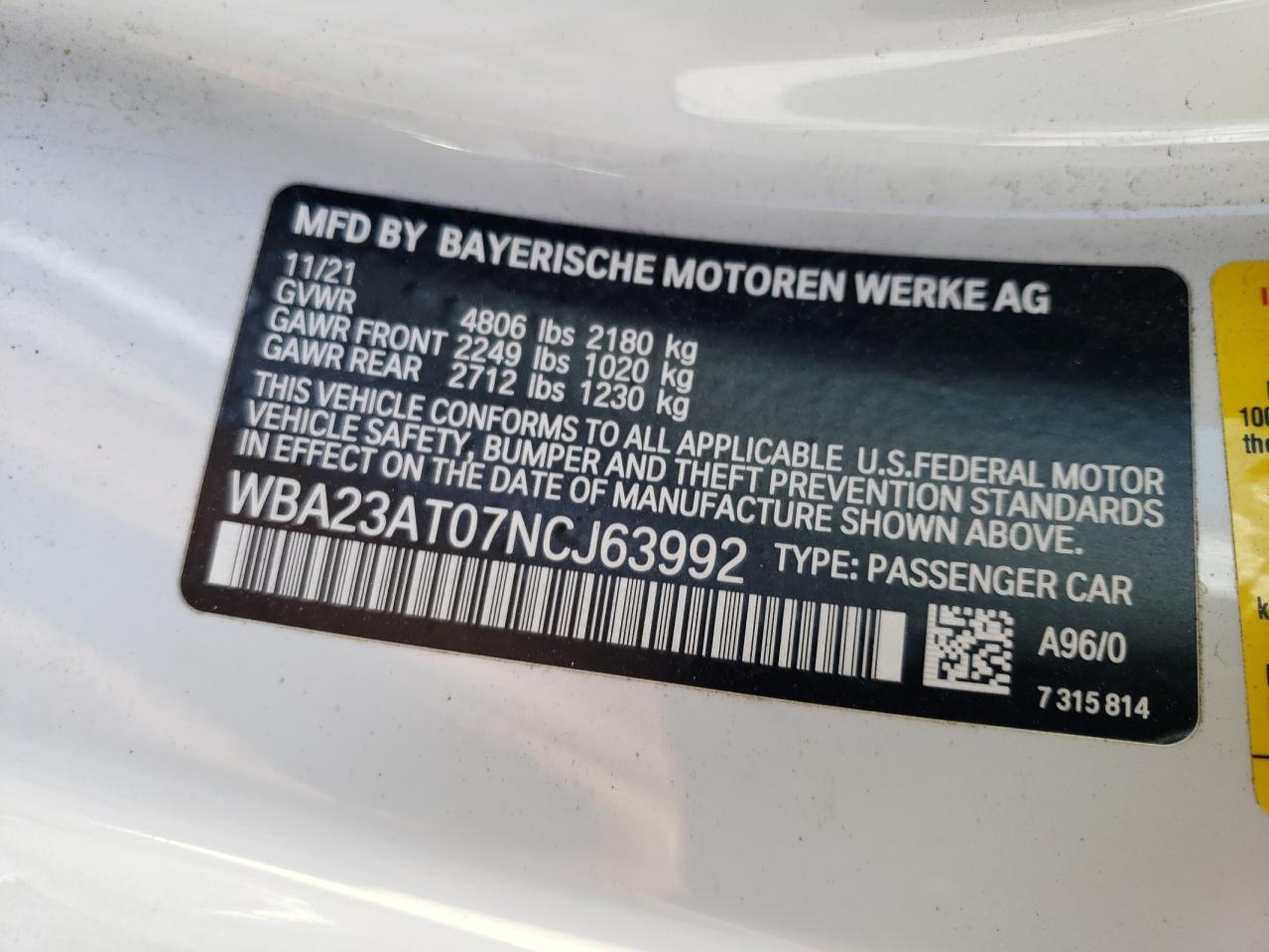 2022 BMW 4 Series