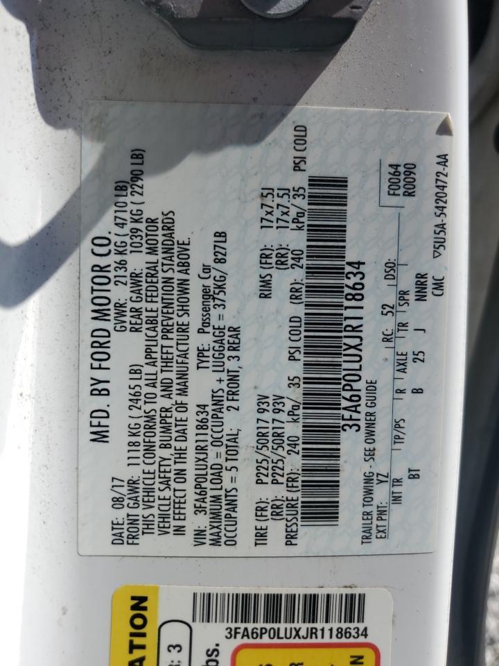 2018 FORD FUSION