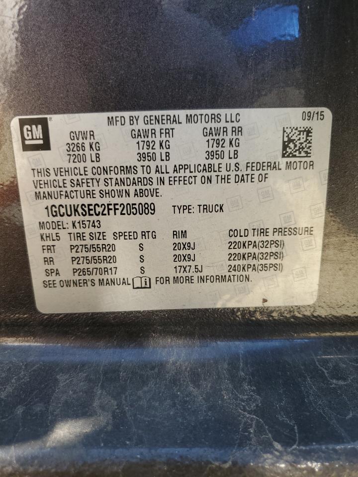 2015 CHEVROLET Silverado