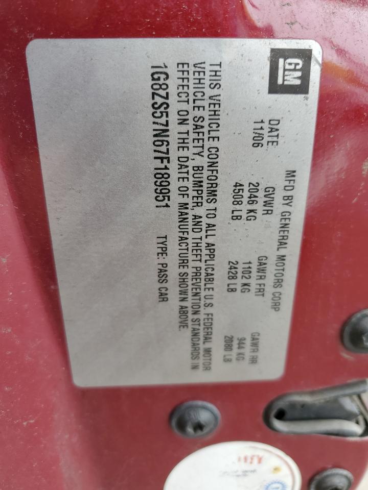 2007 SATURN Aura