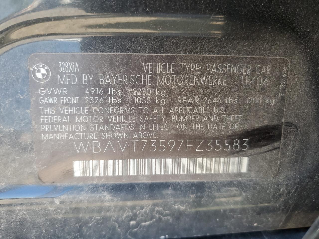 2007 BMW 3 SERIES