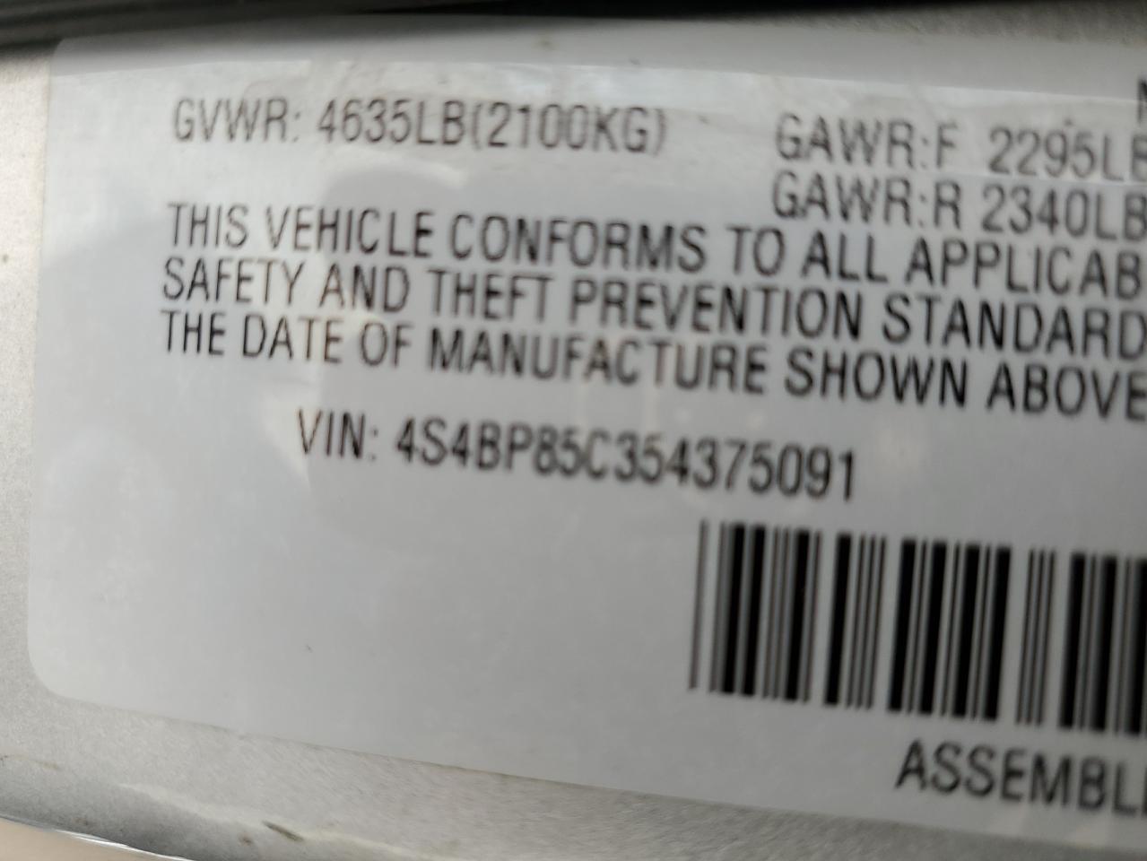 2005 SUBARU Legacy