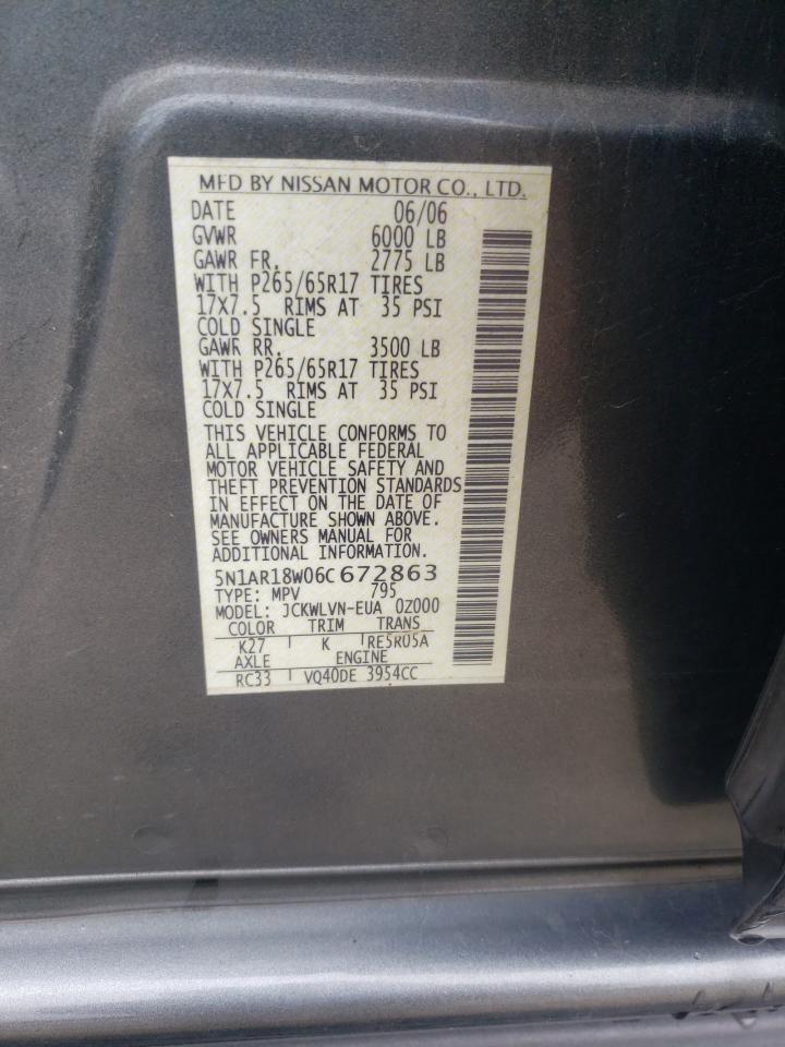 2006 NISSAN PATHFINDER