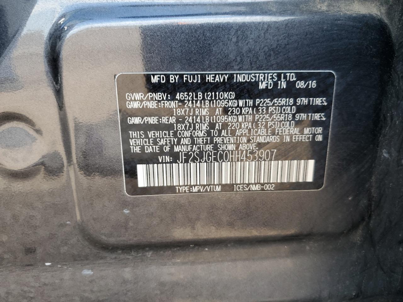2017 SUBARU FORESTER