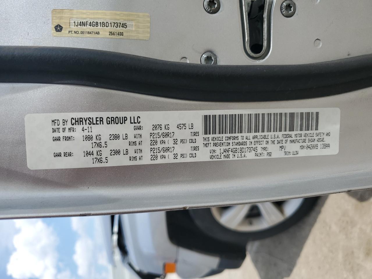 2011 JEEP PATRIOT