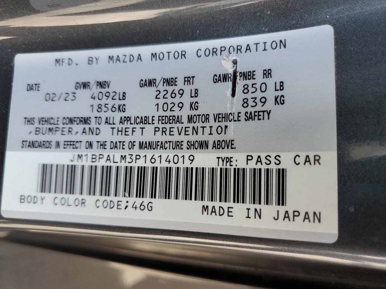 2023 MAZDA 3