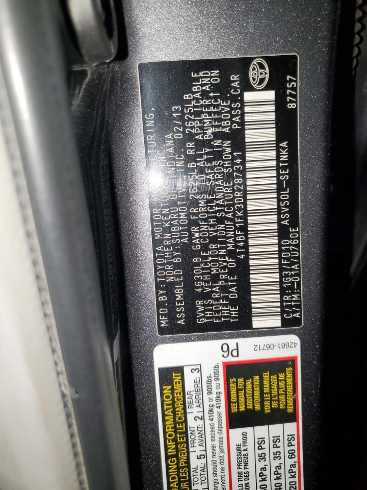 2013 TOYOTA CAMRY