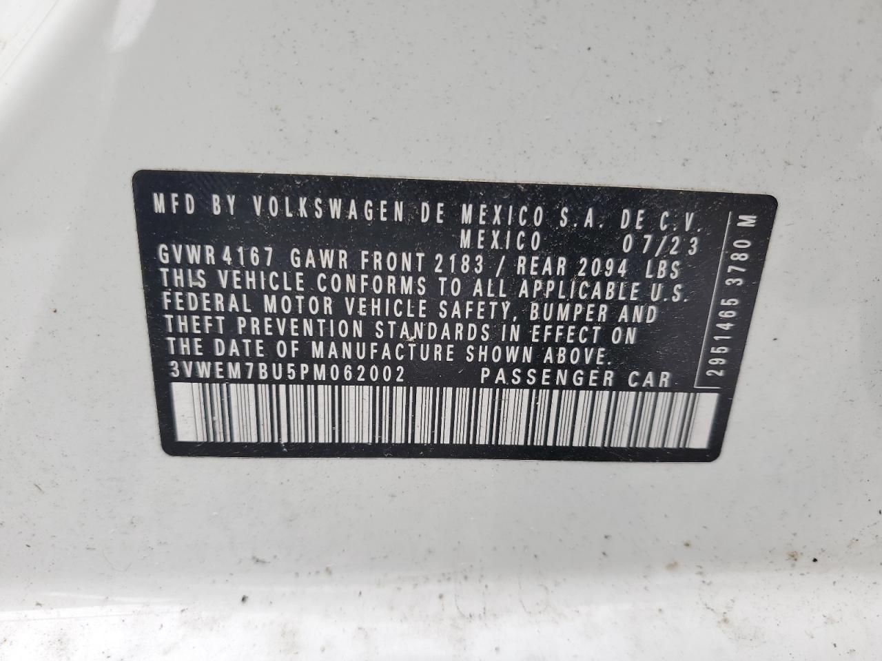 2023 VOLKSWAGEN JETTA