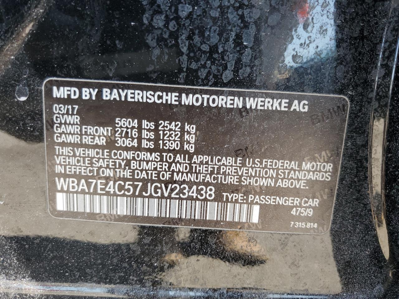 2018 BMW 7 series
