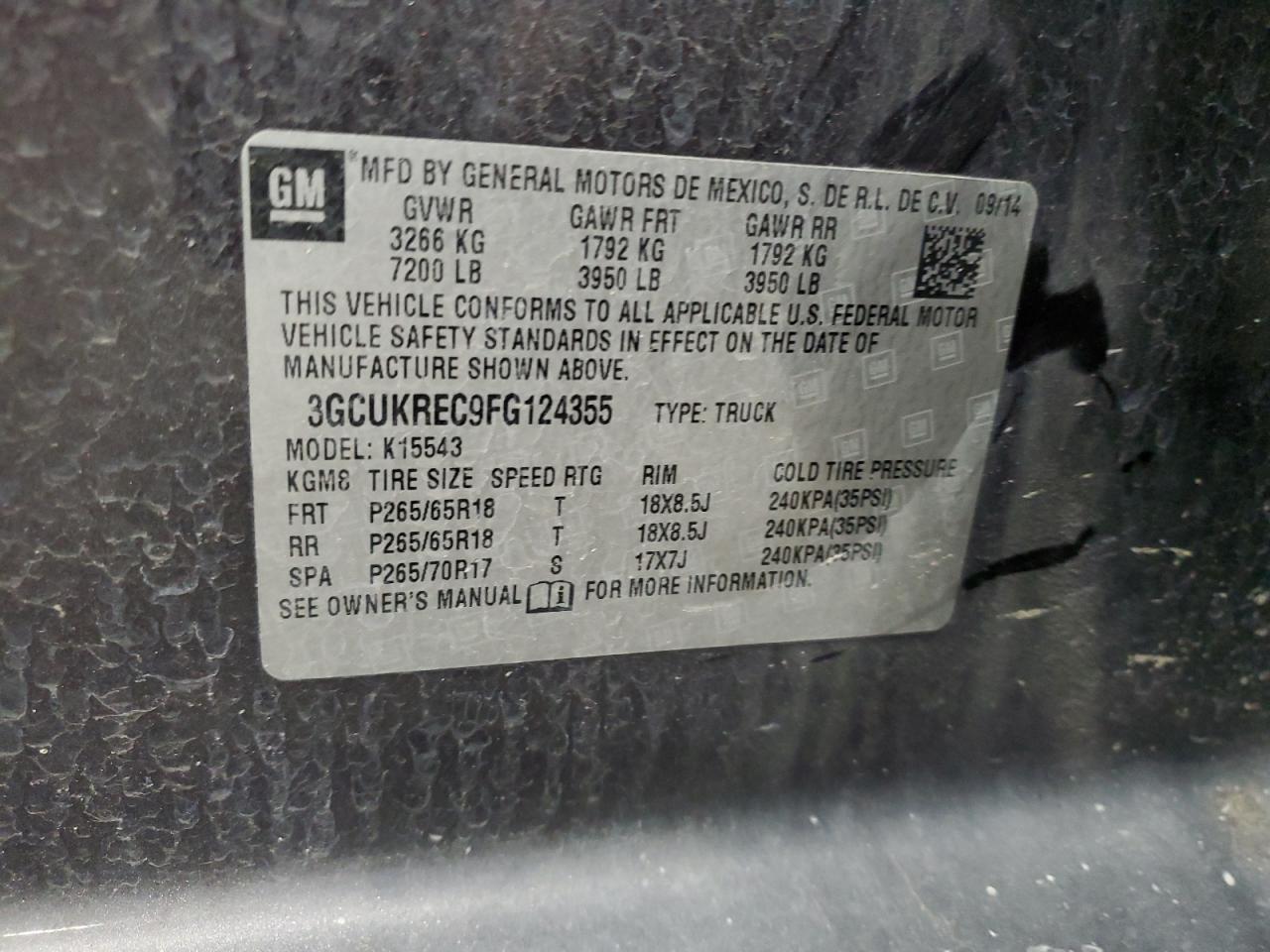 2015 CHEVROLET Silverado