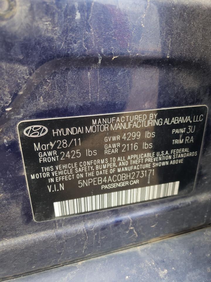 2011 HYUNDAI SONATA
