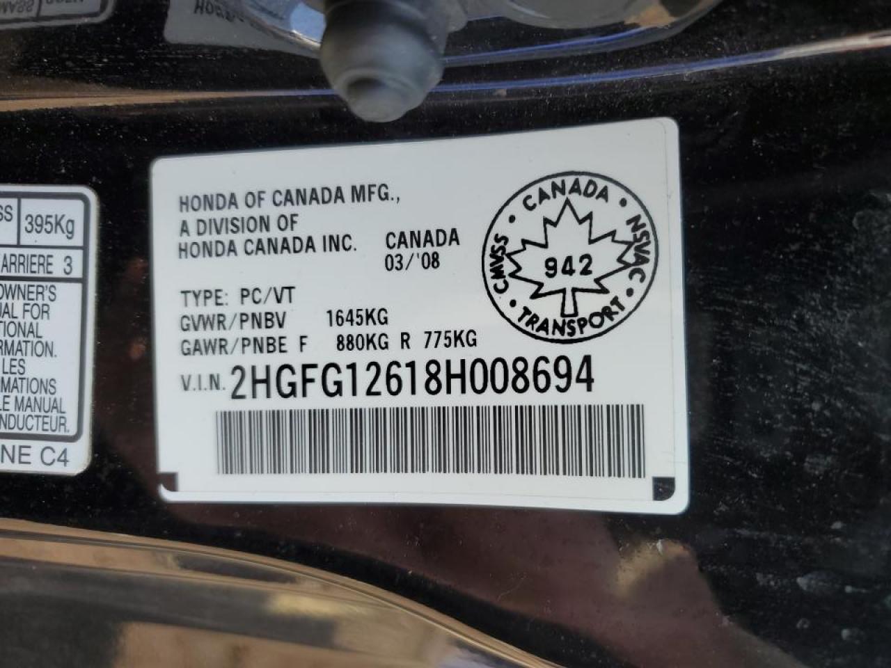 2008 HONDA CIVIC