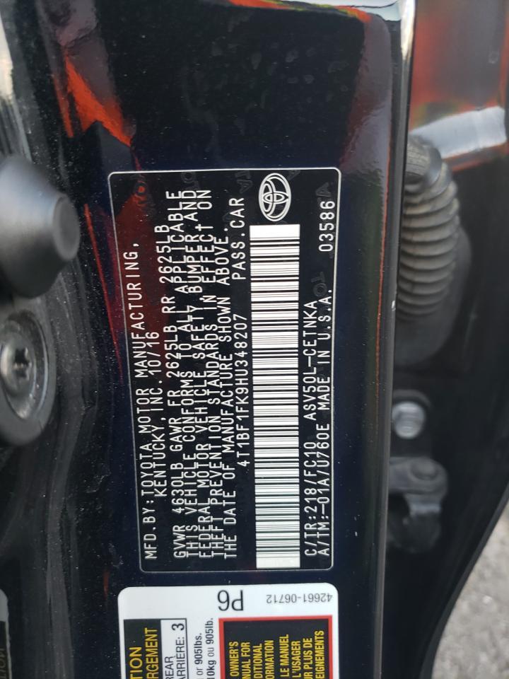 2017 TOYOTA CAMRY