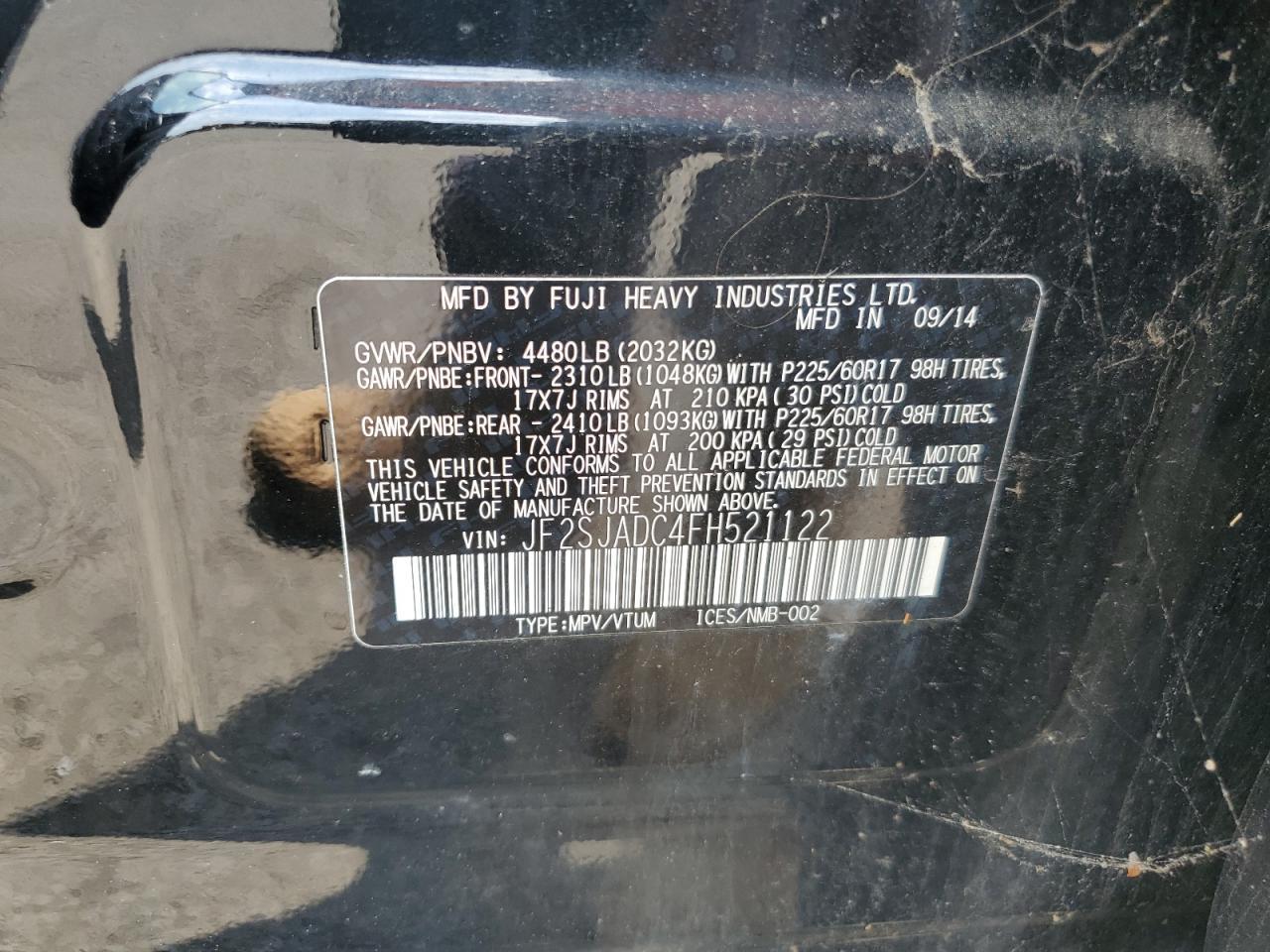 2015 SUBARU FORESTER