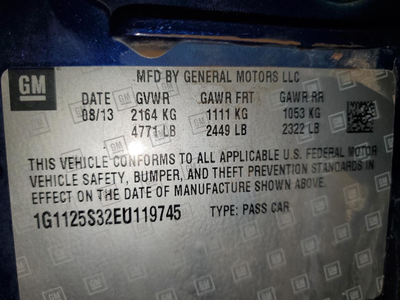 2014 CHEVROLET IMPALA