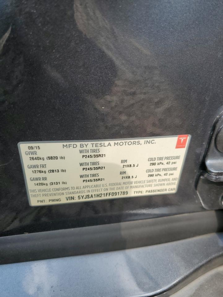 2015 TESLA MODEL S