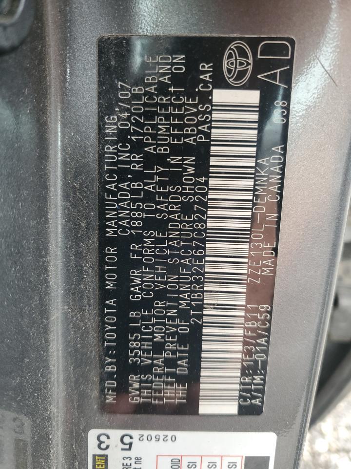 2007 TOYOTA COROLLA