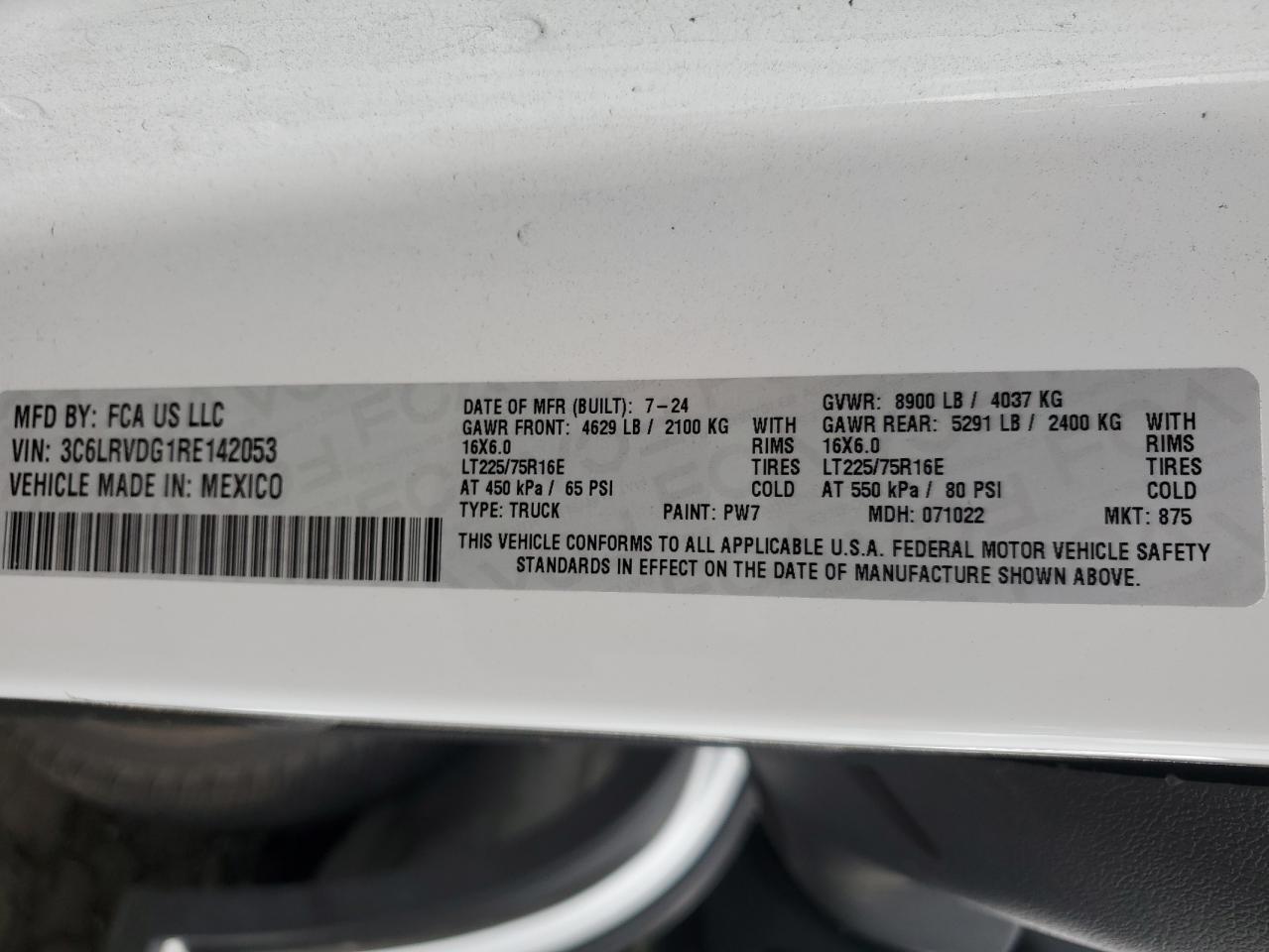 2024 RAM ProMaster 2500