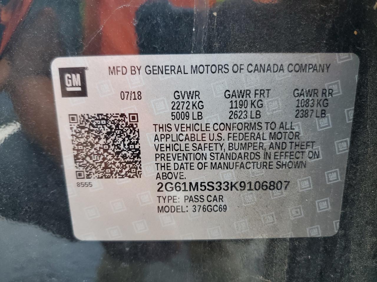2019 CADILLAC XTS