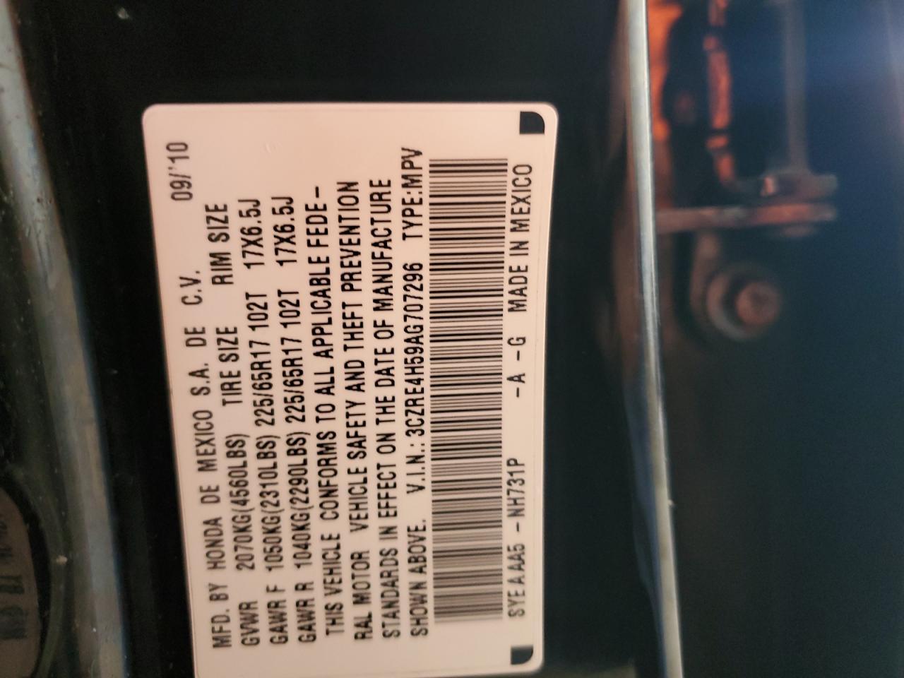 2010 HONDA CR-V