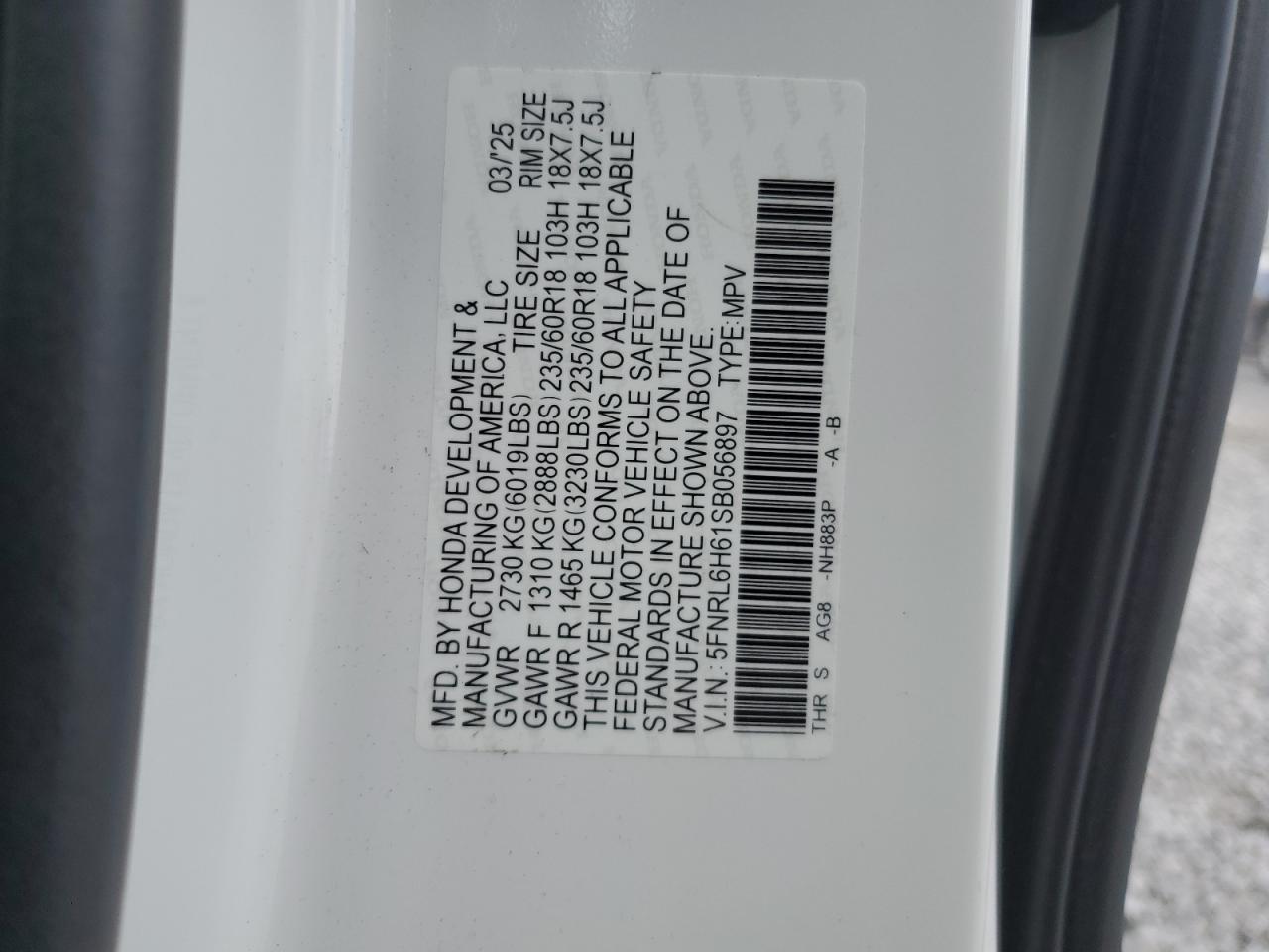 2025 HONDA ODYSSEY