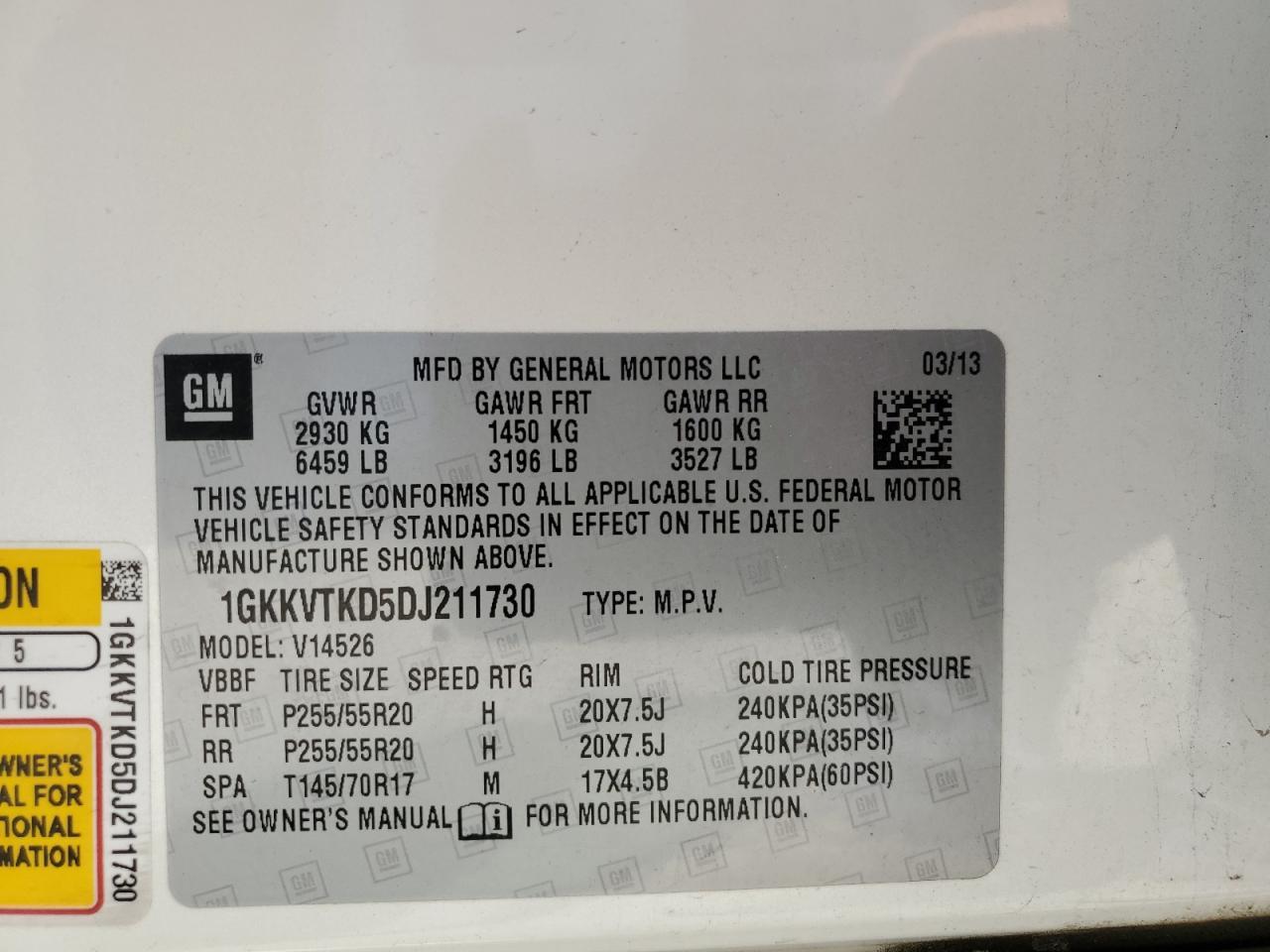 2013 GMC ACADIA