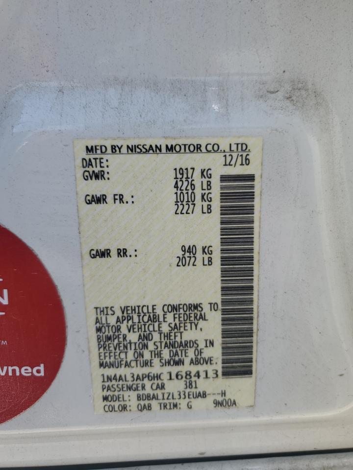 2017 NISSAN ALTIMA