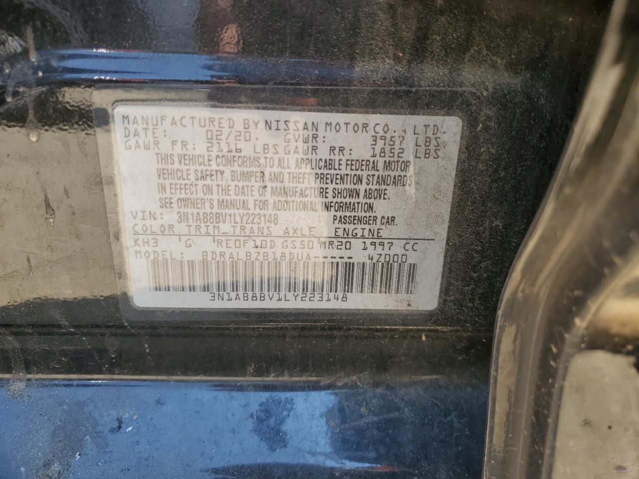 2020 NISSAN SENTRA