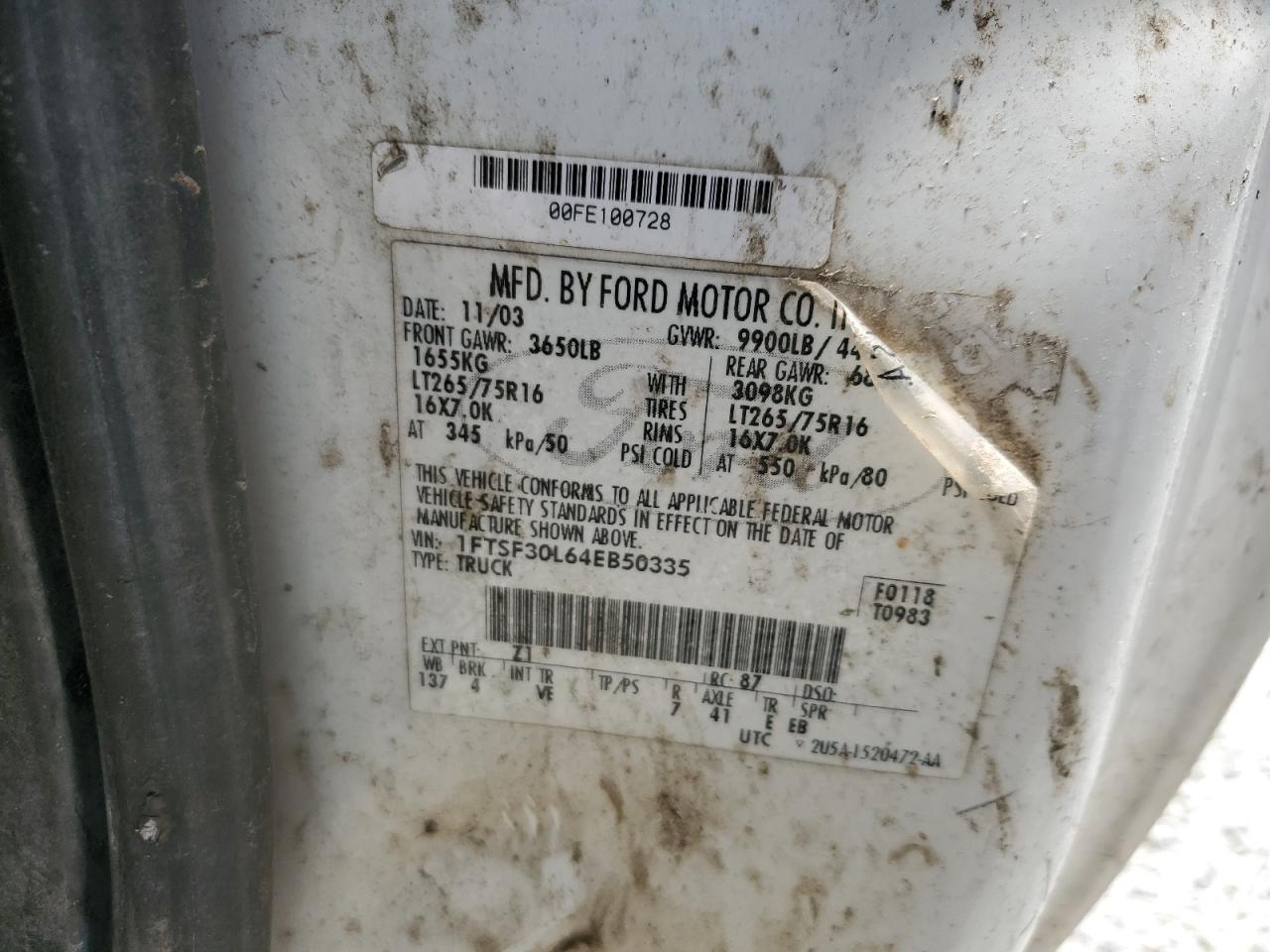 2004 FORD F-350