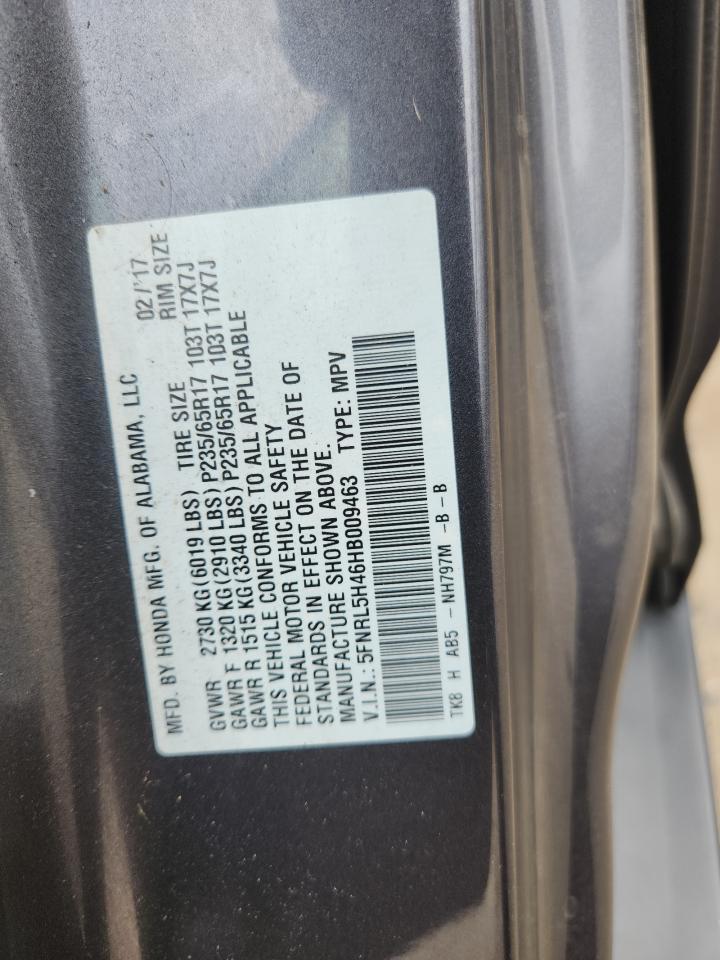 2017 HONDA ODYSSEY