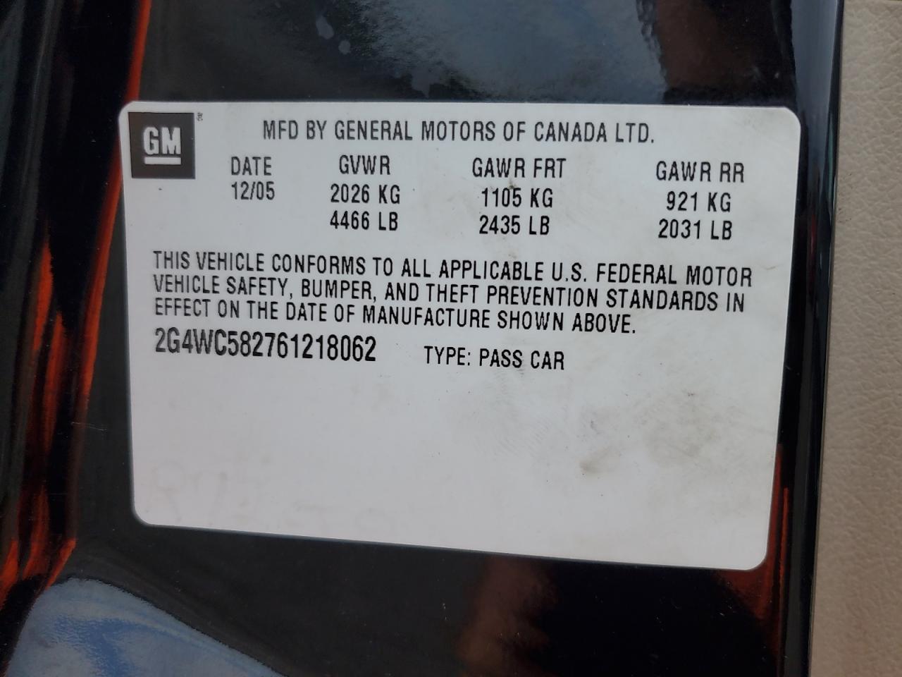 2006 BUICK LACROSSE