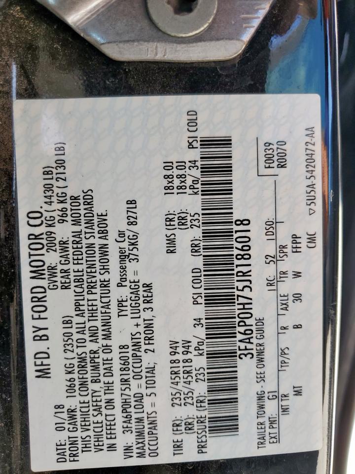 2018 FORD FUSION