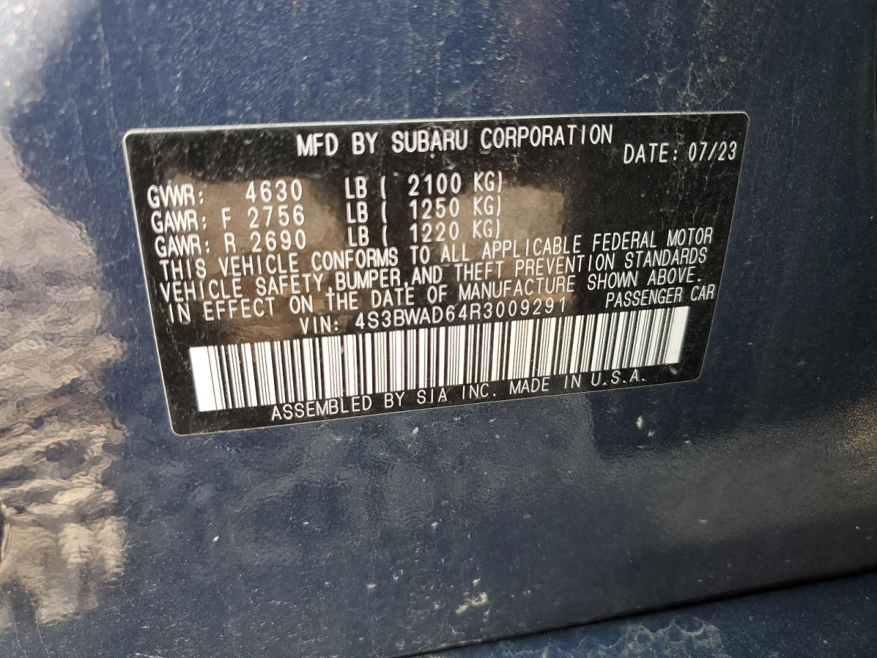 2024 SUBARU Legacy