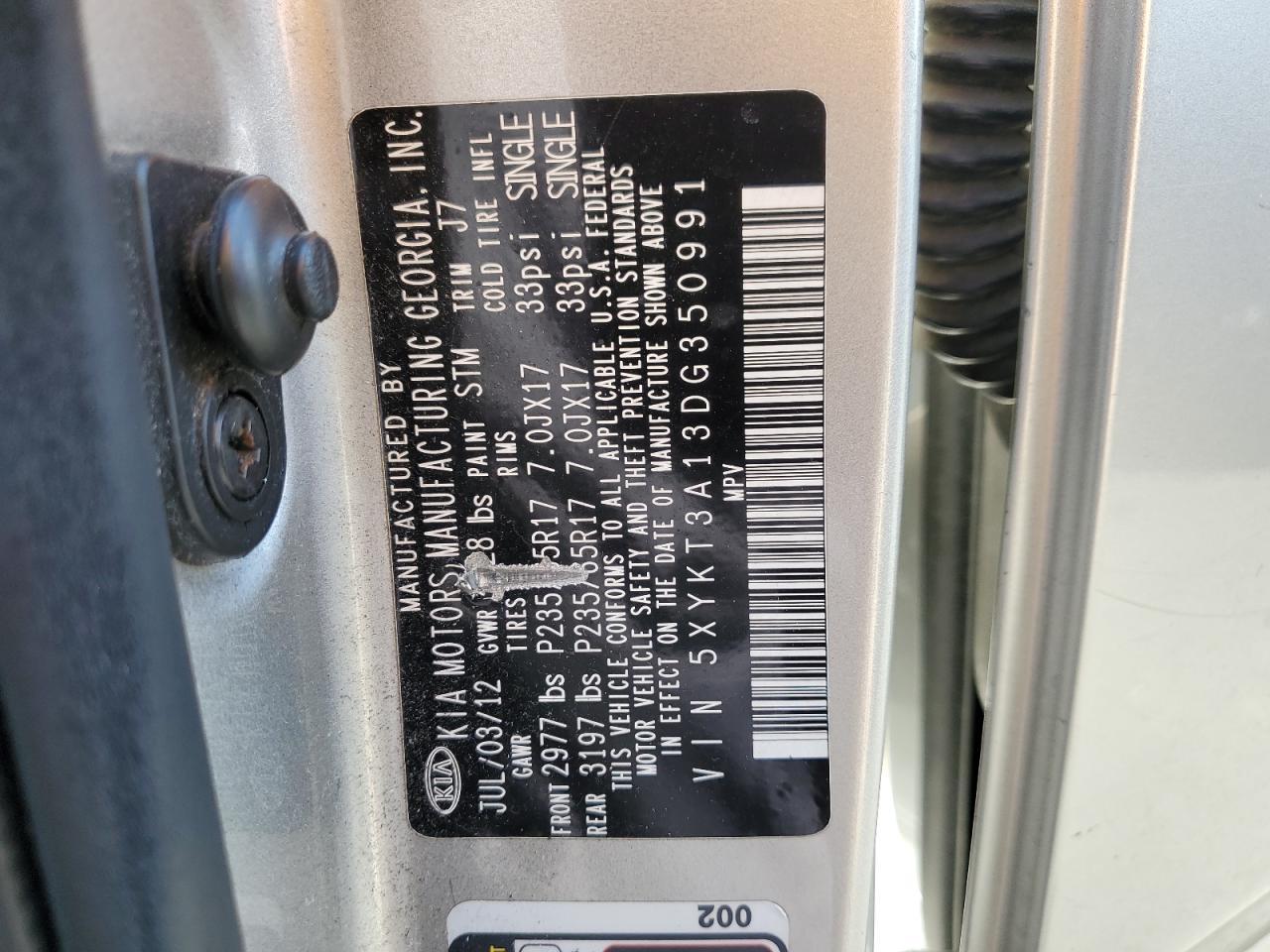 2013 KIA SORENTO