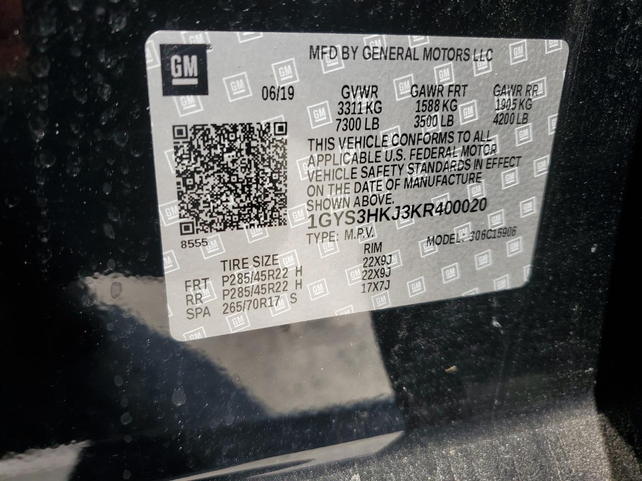 2019 CADILLAC ESCALADE