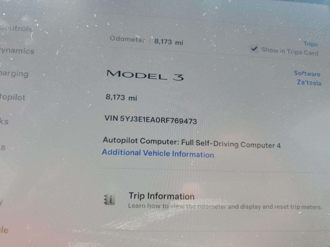 2024 TESLA MODEL 3