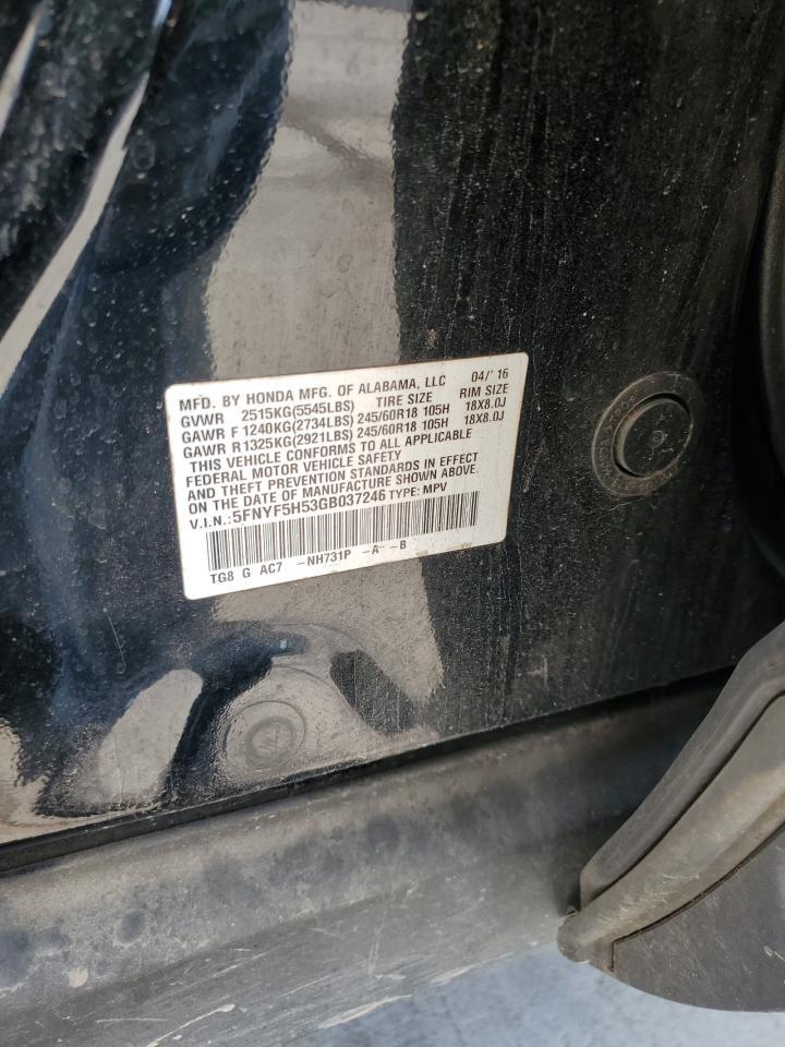 2016 HONDA PILOT
