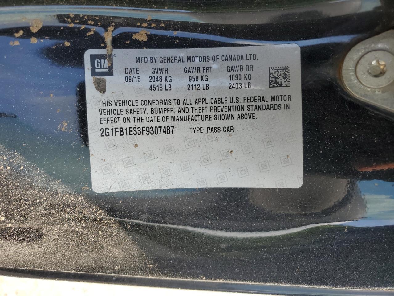 2015 CHEVROLET Camaro