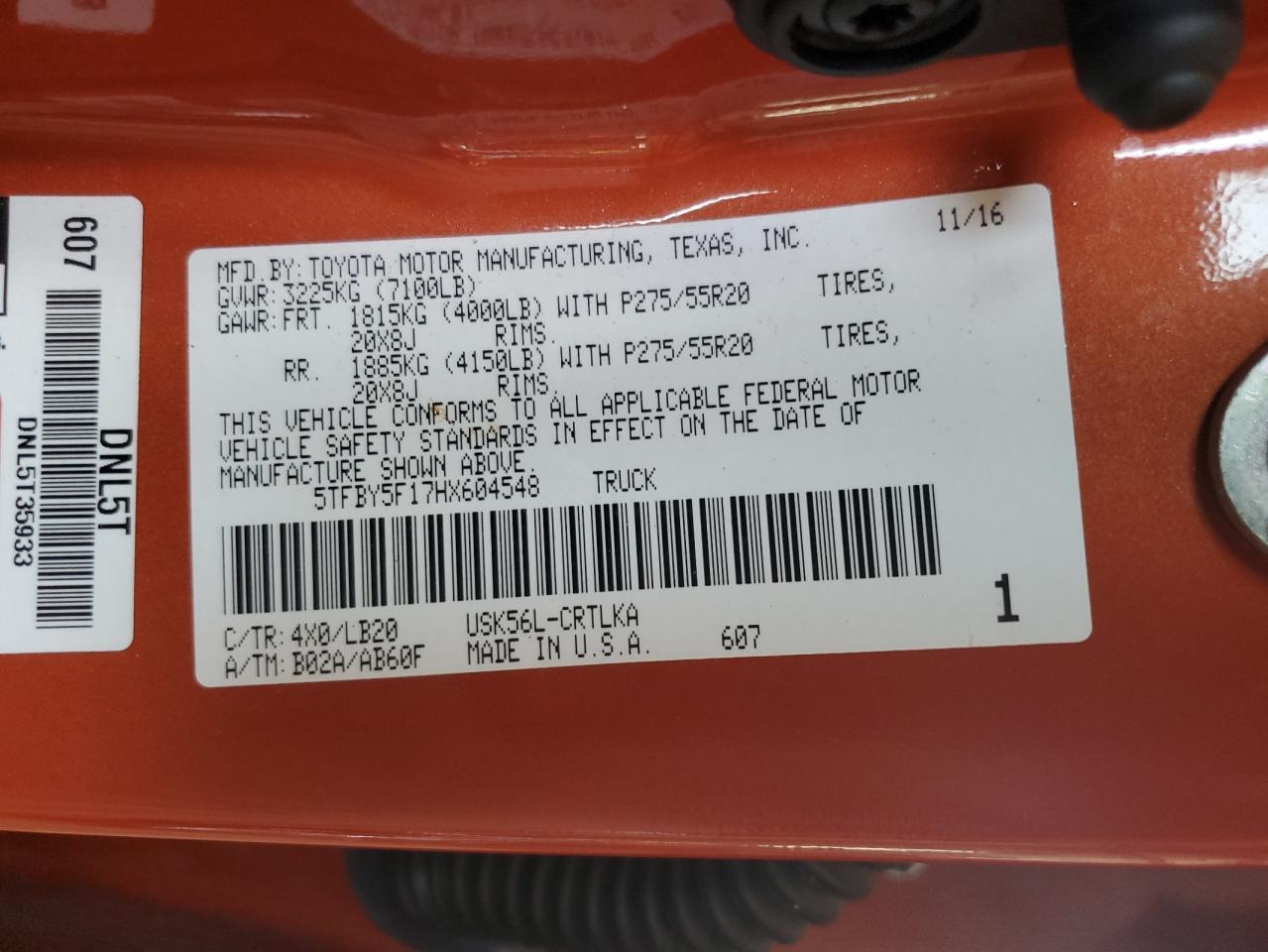2017 TOYOTA TUNDRA