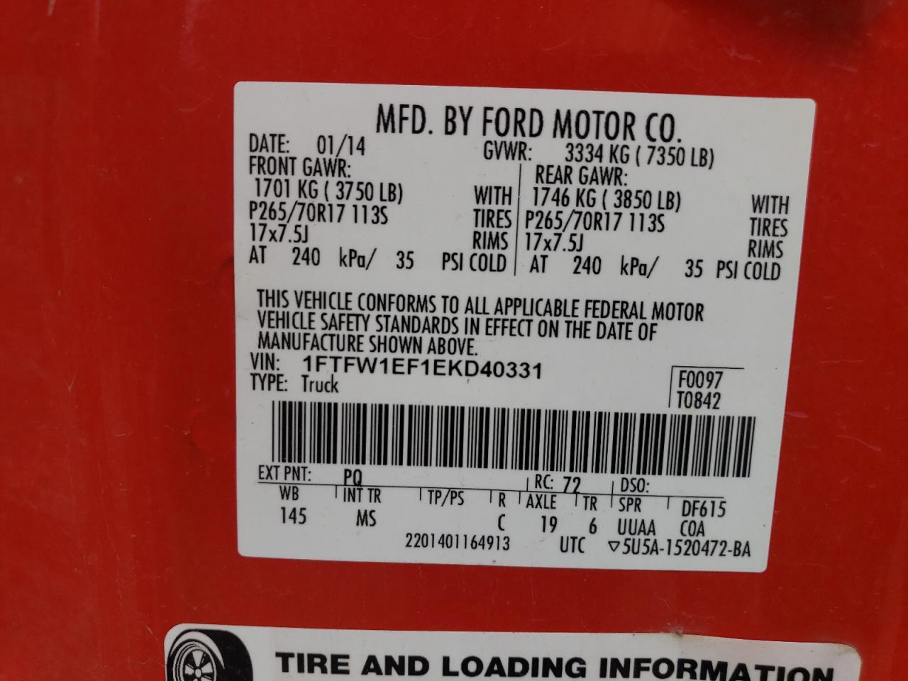 2014 FORD F-150