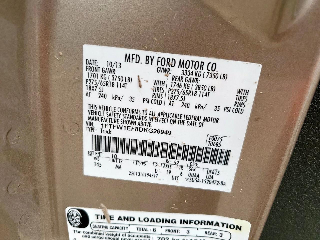 2013 FORD F-150