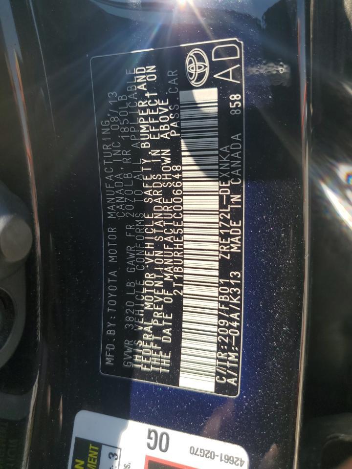 2014 TOYOTA COROLLA