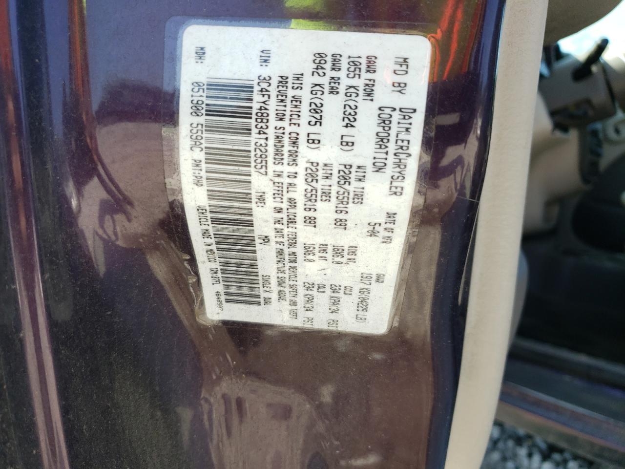 2004 CHRYSLER PT CRUISER