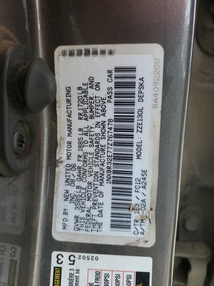 2007 TOYOTA COROLLA