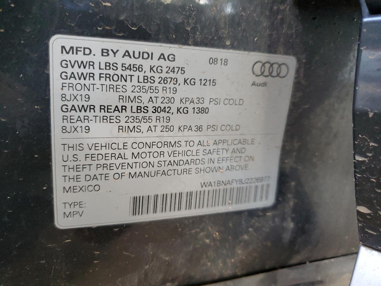 2018 AUDI Q5