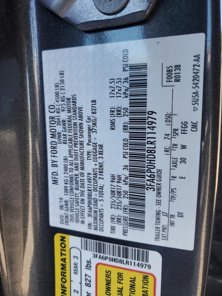 2020 FORD FUSION